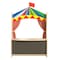 Flash Furniture Bright Beginnings Wooden Puppet Theater with Removable Curtains and Bottom Magnetic Chalkboard with Locking Caster Wheels, Natural MK-ME19202-GG - alternate 10